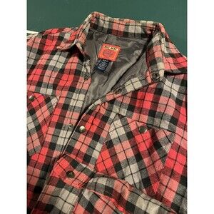 VINTAGE Big Mac JCPenney Lined Heavyweight Plaid Flannel Snap Jacket MEDIUM Coat